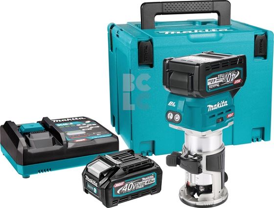 MAKITA Aku glodalica XGT RT001GM210 (40V, Li-ion, 6/6.35/8mm, BL, 2x4,0Ah)