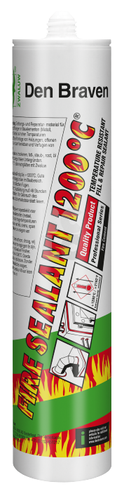 ZWALUW Silikon za visoke temperature 1200°C (310ml) crni