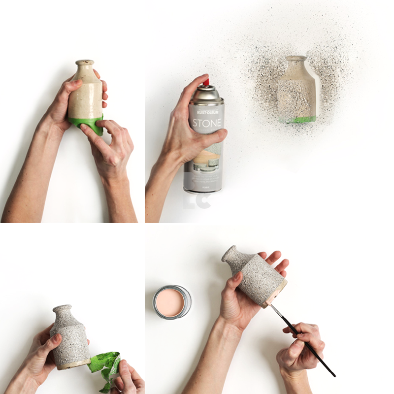 RUST-OLEUM STONE SPRAY - boja s efektom kamena (DIY)