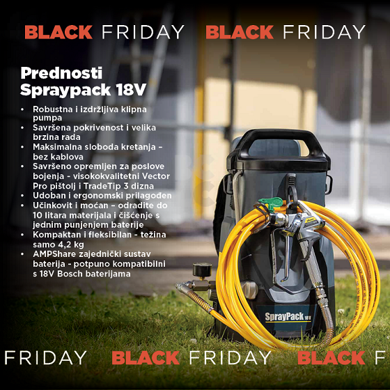 WAGNER Spraypack 18V KIT( 4Ah+punjač) + 1x5Ah gratis + FlexTwist gratis