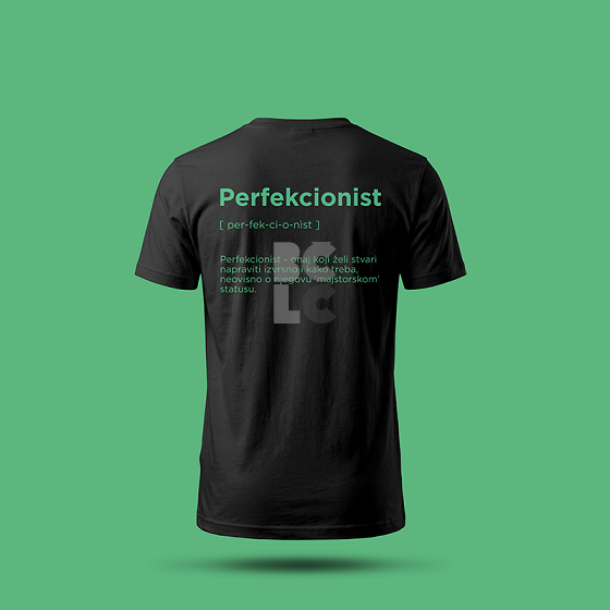 BČLĆ T-shirt, crna, šareni pattern