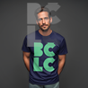 BČLĆ T-shirt, tamno plava, zeleni logo