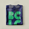BČLĆ T-shirt, tamno plava, zeleni logo