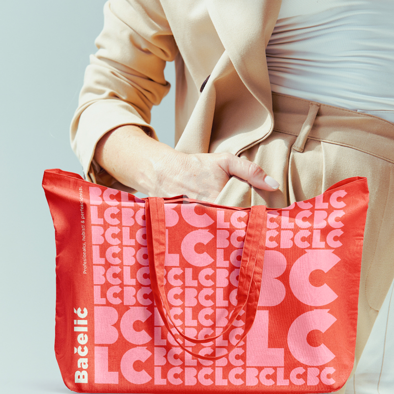 BČLĆ crvena torba za shopping
