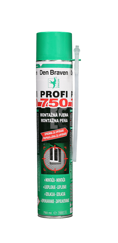 PU PJENA 750ml MONTAŽNA PROFI B3 DEN BRAVEN