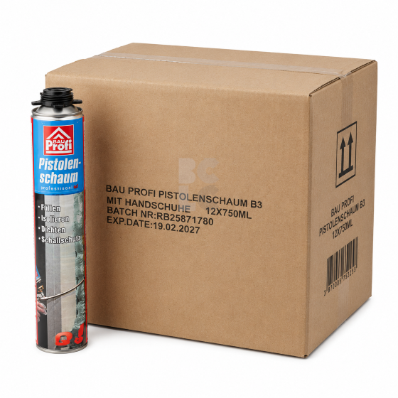 PU PJENA 750ml BAU PROFI B3 pištoljska 750ml  AU - paket 12/1