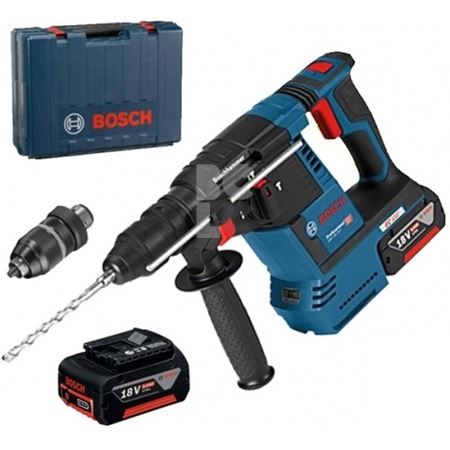 BOSCH Aku bušači čekić GBH 18V-26 F+2xGBA 18V 6,0Ah+Quick stezna glava+kovčeg