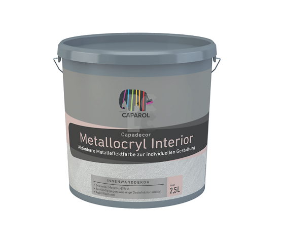 CAPAROL CAPADECOR METALLOCRYL INTERIOR - boja metalnog izgleda