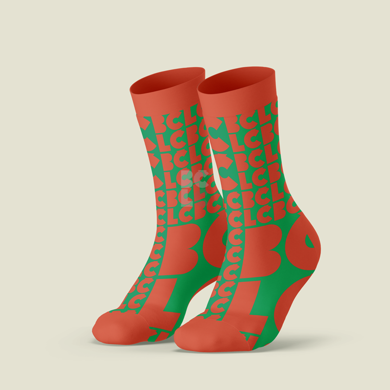 BČLĆ čarape crveno-zelene