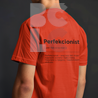 BČLĆ T-shirt, crvena, tamno plavi pattern