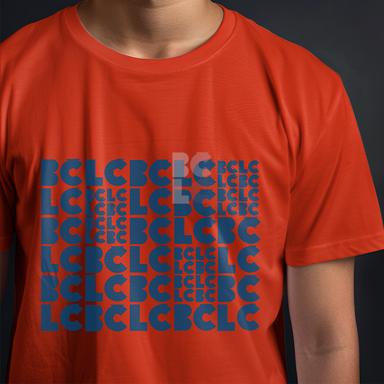 BČLĆ T-shirt, crvena, tamno plavi pattern