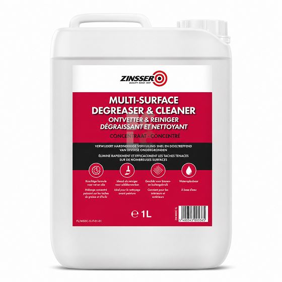 ZINSSER MS CLEANER & DEGREASER koncentrat lužine za čiščenje i odmaščivanje