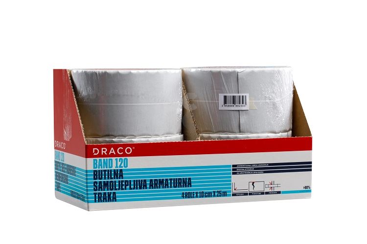 DRACO BAND 120 10cm x 25m - samoljepiva butilna brtveća traka