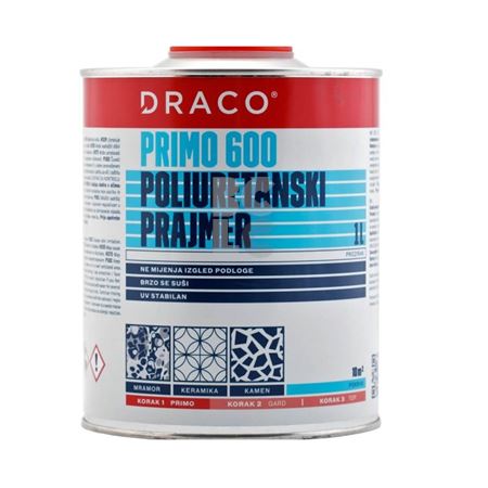 DRACO PRIMO 600 - 1K poliuretanski prozirni prajmer