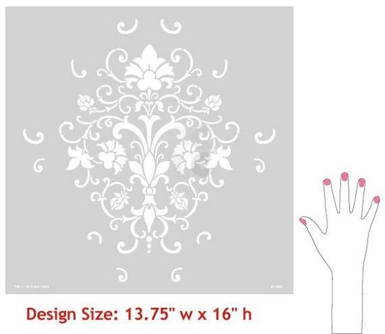 Šablona ELEGANCIA ALLOVER STENCIL S-2055