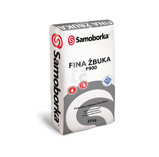 SAMOBORKA FINA ŽBUKA F900 - cementno vapnena fina žbuka