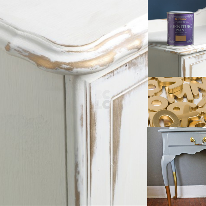 RUST-OLEUM METALLIC FINISH FURNITURE PAINT - metalik boja za namještaj (DIY)