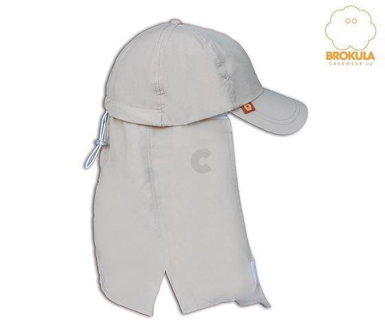 Kapa sa plaštom Brokula carewear UV na skidanje bež