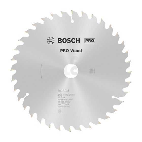 BOSCH List kružne pile 165x1.7x20x36T