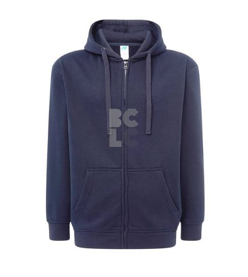 Majica Hoodie s kapuljačom i zatvaračem unisex plava