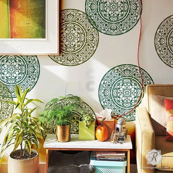 Šablona MANDALA MEDALLION STENCIL S-6305