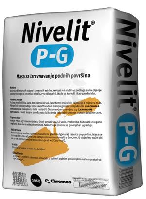 NIVELIT P-G - masa za grubo izravnavanje betonskih podnih površina