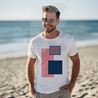 BČLĆ T-shirt, bijela, rozo plavi pattern