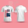 BČLĆ T-shirt, bijela, rozo plavi pattern