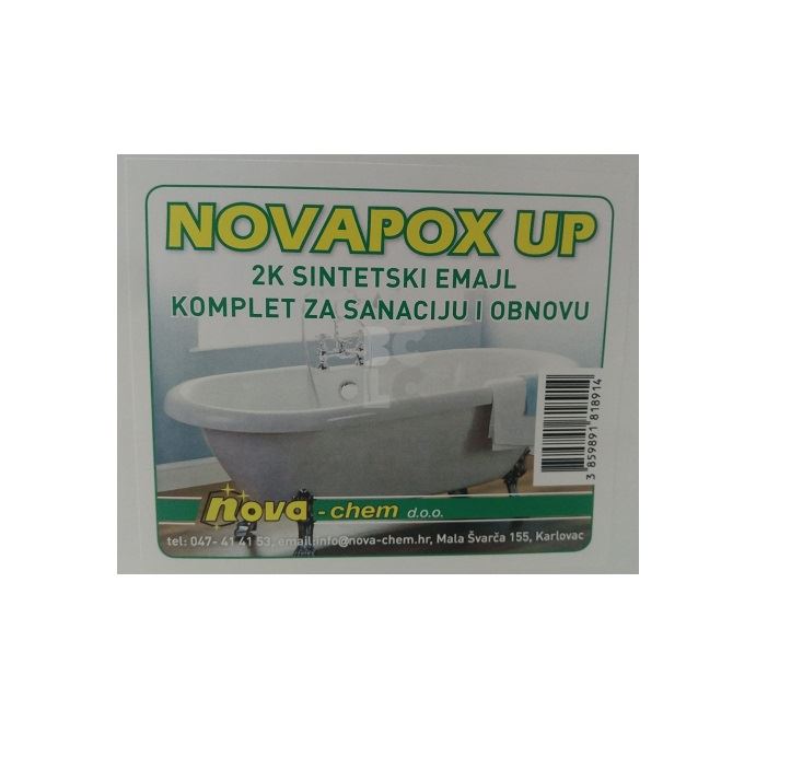 NOVAPOX UP EMAJL (A+B) - dvokomponentni bezotapalni epoksidni premaz
