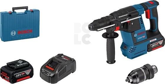 BOSCH Aku bušači čekić GBH 18V-26 F+2xGBA 18V 6,0Ah+Quick stezna glava+kovčeg