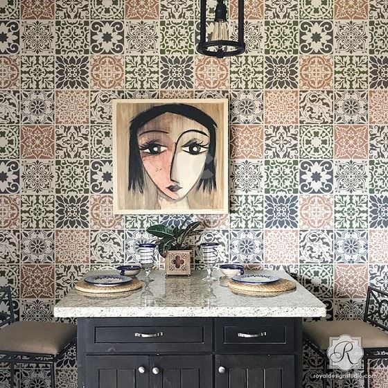 Šablona PALADEO ALLOVER TILE STENCIL S-6246