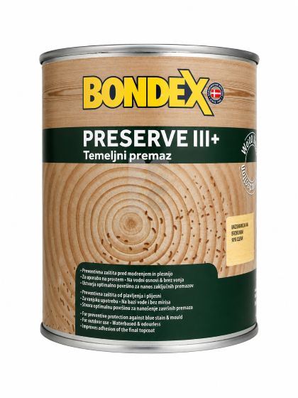 BONDEX PRESERVE III - temeljna zaštita drva na vodenoj osnovi