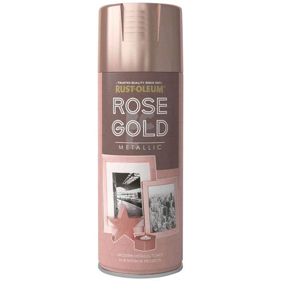 RUST-OLEUM ROSE GOLD METALLIC SPRAY PAINT - ružičasto zlatni efekt (DIY)