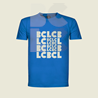 BČLĆ T-shirt, royal plava, sivi pattern