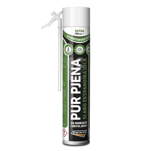 TEXO PU pjena 750 ml - slabo ekspandirajuća ručna