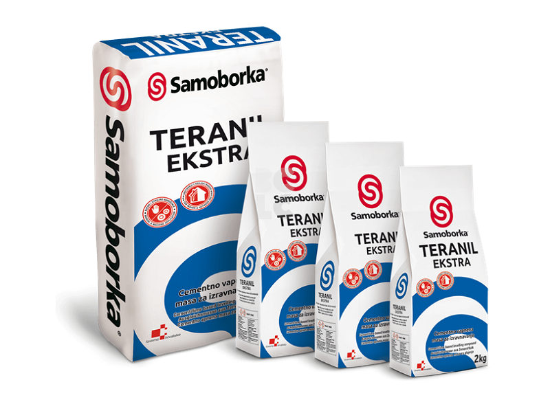 SAMOBORKA TERANIL EKSTRA - cementno vapnena masa za gletanje