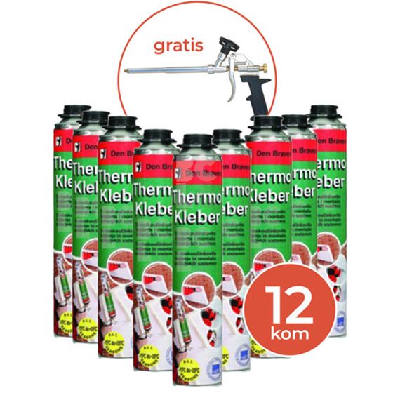 PU PJENA 750ml THERMOKLEBER Gun BOSTIK - paket 12 kom + pištolj gratis