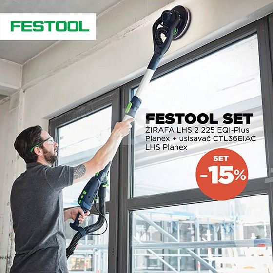 FESTOOL Planex žirafa LHS 2 225 + CTL 36 usisavač