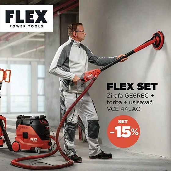 FLEX Žirafa GE6REC+torba+FLEX Usisavač s priborom VCE 44 L AC