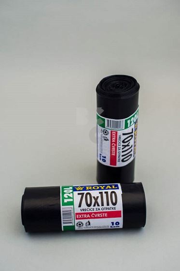 Vreće za smeće 120 L - 110x70 ( 10/1 ) EXTRA ČVRSTE