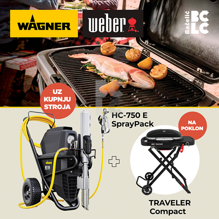 WAGNER HeavyCoat 750 E Spraypack - profesionalni stroj za bojenje i gletanje