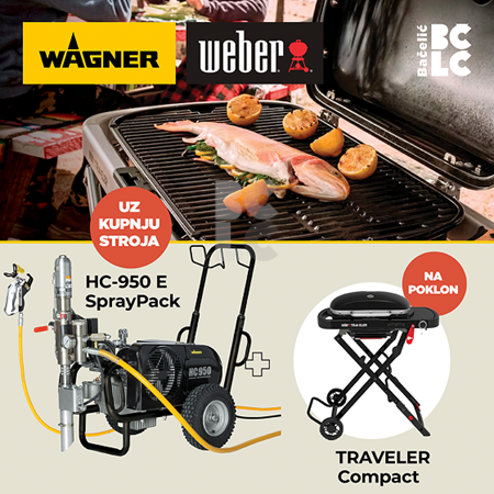 WAGNER HeavyCoat950 E Spraypack - profesionalni stroj za bojenje i gletanje