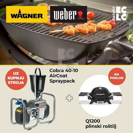 WAGNER Cobra 40-10 AirCoat Spraypack - dupla membranska pumpa