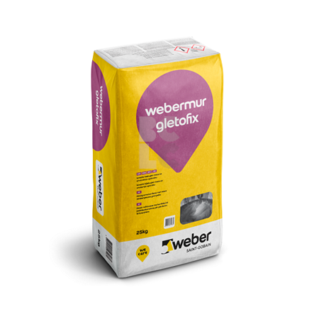 WEBER Gletofix - izuzetno bijela unutarnja glet masa