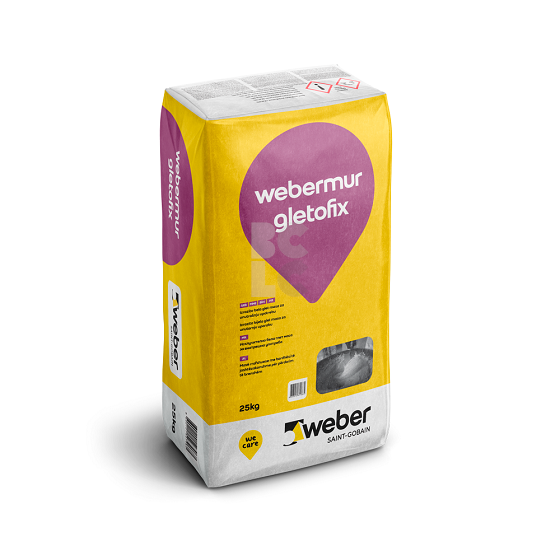 WEBER Gletofix - izuzetno bijela unutarnja glet masa