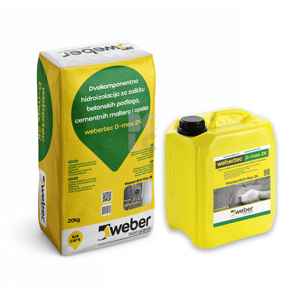WEBERTEC D-MAX 2K (A+B) - elastična hidorizolacija
