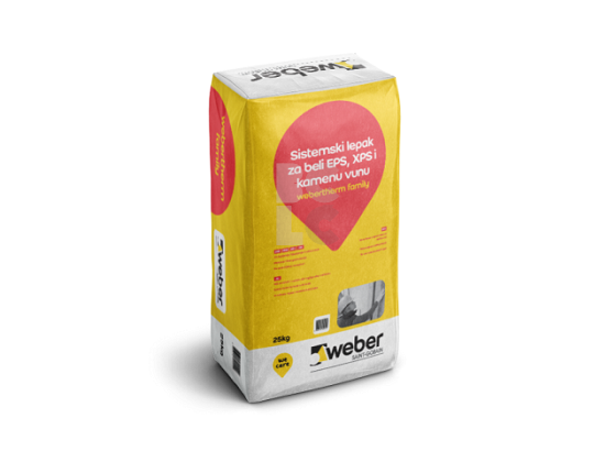 WEBER.THERM FAMILY FASADNO LJEPILO - za lijepljenje EPS-a i mineralne vune