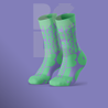 BČLĆ čarape zeleno-ljubičaste
