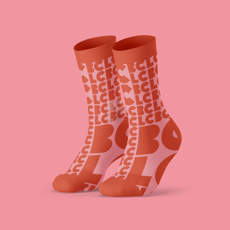 BČLĆ čarape crveno-roze