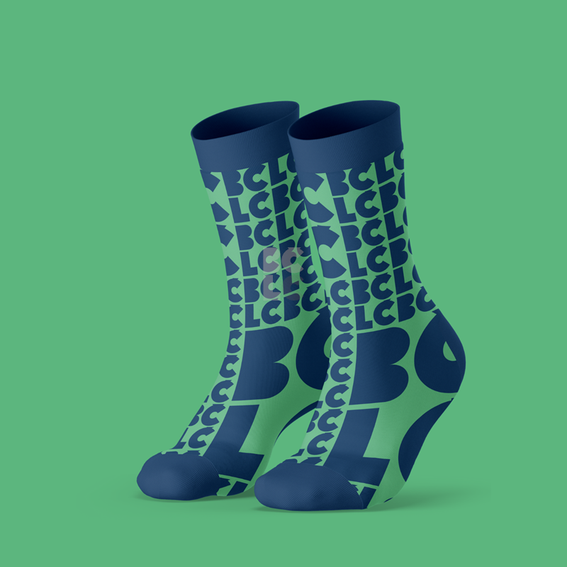 BČLĆ čarape plavo-zelene